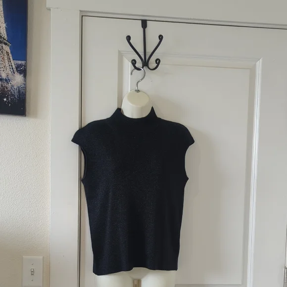 EUC Coldwater Creek Mock Neck Sleeveless Top - Picture 1 of 7